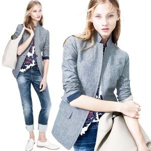 J. Crew chambray blazer size 6